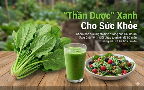 Nước ép cải bó xôi