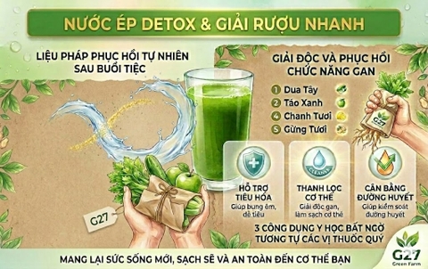 Nước Ép Giải Rượu, Đào Thải Độc Tố