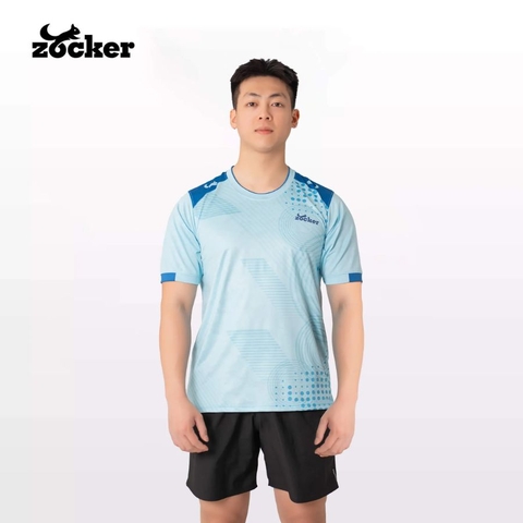 Áo Thi Đấu Pickleball Zocker F01 Nam - Màu Xanh