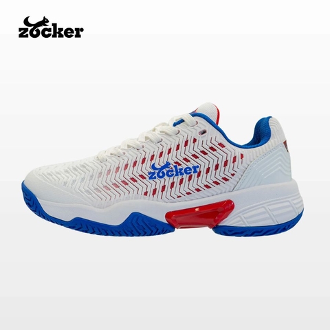Giày Pickleball Nam/Nữ Zocker Aspire - Trắng/Xanh