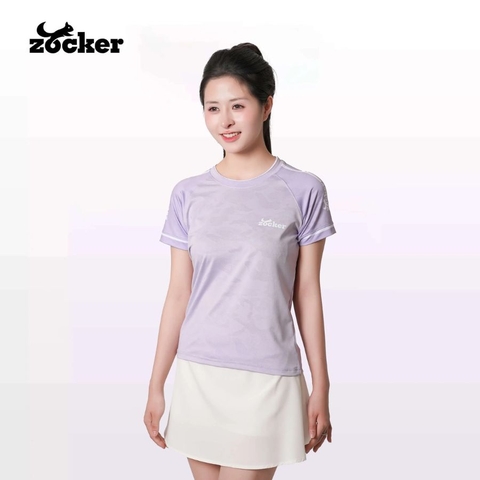 Áo Thi Đấu Pickleball Zocker JAC01 Nữ - Màu Tím