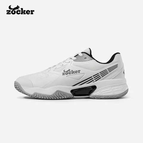 Giày Pickleball Zocker Aspire Speed – Trắng Xám