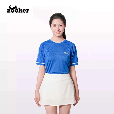 Áo Thi Đấu Pickleball Zocker JAC01 Nữ - Màu Xanh Navy