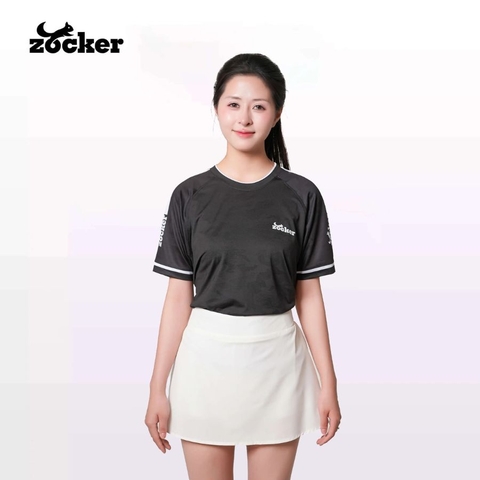 Áo Thi Đấu Pickleball Zocker JAC01 Nữ - Màu Đen
