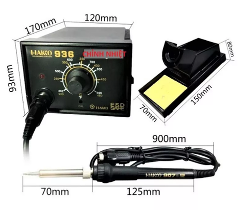 MỎ HÀN THIẾC 936 , TRẠM HÀN CHỈNH NHIỆT 936 SIÊU MẠNH SIÊU BỀN