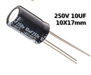 Tụ hóa 10uf 250v (10x17mm)
