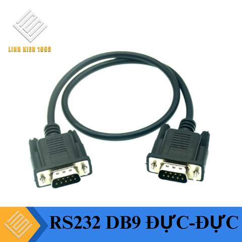 Cáp nối tiếp RS232 DB9 đực-đực ( loại tốt 3 mét )