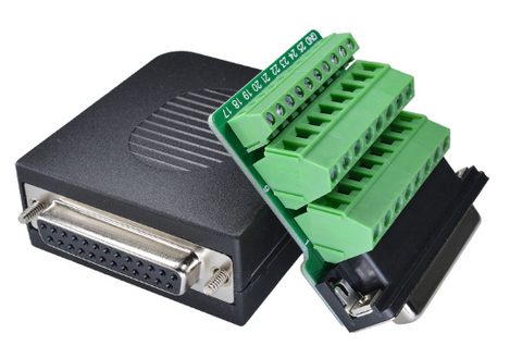 Đầu DB25-M2-G2 nối dây bắt vít có vỏ LOẠI CÁI