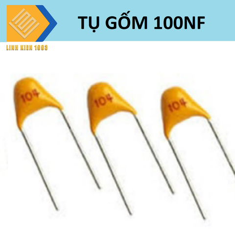 [ 10  CON ] TỤ GỐM VÀNG 100nf 104