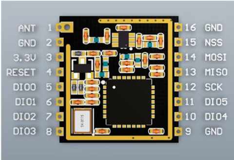 SX1278 Mạch lora RA 01 433MHz 10Km giao tiếp SPI