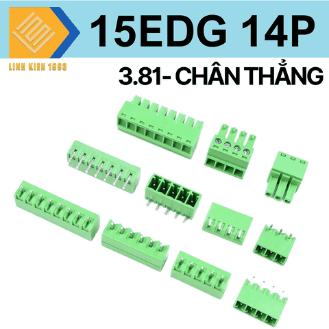 Terminal 15edg - 14p 3.81mm chân thẳng