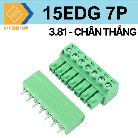 Terminal 15EDG - 7P 3.81mm  chân thẳng