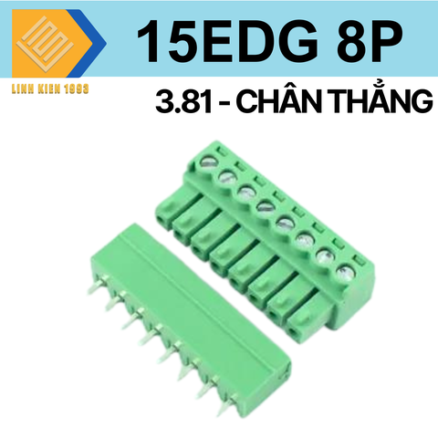 Terminal 15EDG - 8P 3.81mm chân thẳng