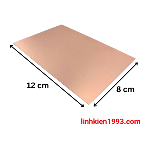 Board đồng 1 lớp 1.5mm ( loại thường ) 8x12cm