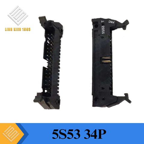 Cổng DC2 Đực 34 Chân Thẳng 2 Hàng 2.54mm Hàn PCB