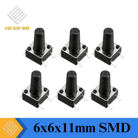 Nút Nhấn 6x6x11mm 4 Chân SMD