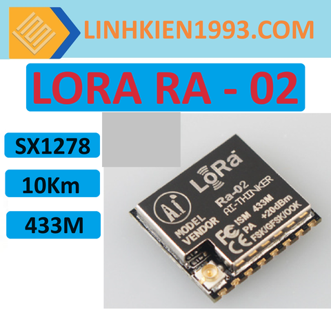 SX1278 Mạch lora RA 02 433MHz 10Km giao tiếp SPI