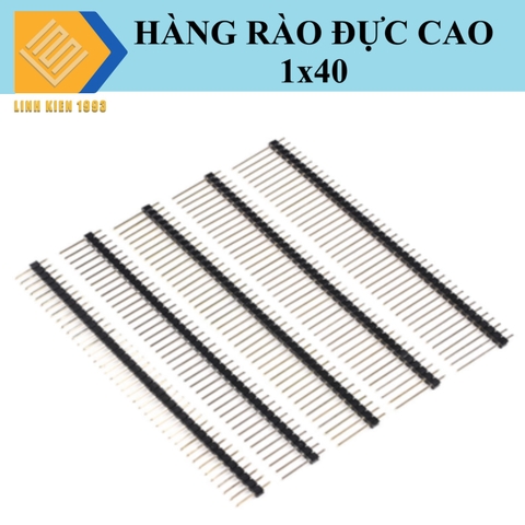 Hàng rào đực đơn 2.54mm 40 chân 1 hàng Cao 15mm