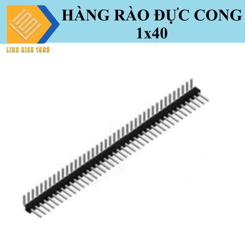 Hàng rào đực đơn 2.54mm 40 chân 1 hàng chân cong