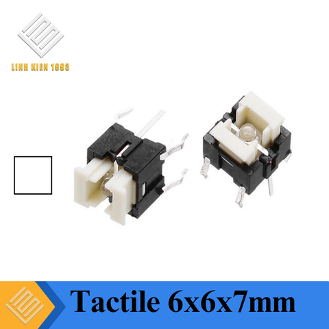 TS-W Nút Nhấn Tactile 6x6x7mm Có LED Màu Trắng