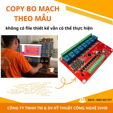 Copy bo mạch theo mẫu