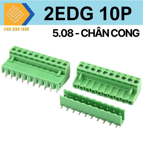 Terminal 10p - 2EDG 5.08mm ( chân cong )