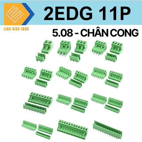 Terminal 11p - 2edg 5.08mm ( chân cong )