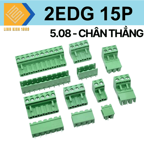 Terminal 15p - 2edg 5.08mm ( chân thẳng )