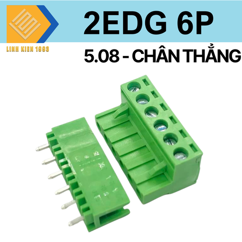 Terminal 6p - 2edg 5.08mm ( chân thẳng )