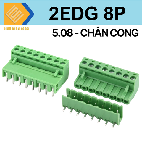 Terminal 8p - 2edg 5.08mm ( chân cong )