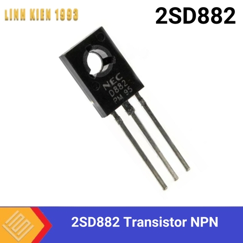 (10 CÁI) 2SD882 Transistor NPN 30V 3A 3 Chân TO-126