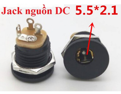 Jack DC Cái Tròn 5.5x2.1mm ( LOẠI TỐT )