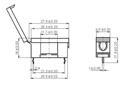 Đế cầu chì ống 5x20 BLX-A