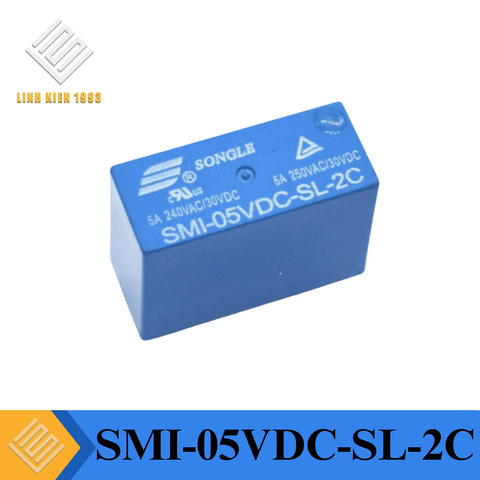 SMI-5VDC-SL-2C Rơ Le 5VDC 5A DPDT 8 Chân