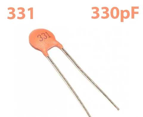 Tụ gốm 330PF  50v (số lượng 10 con )