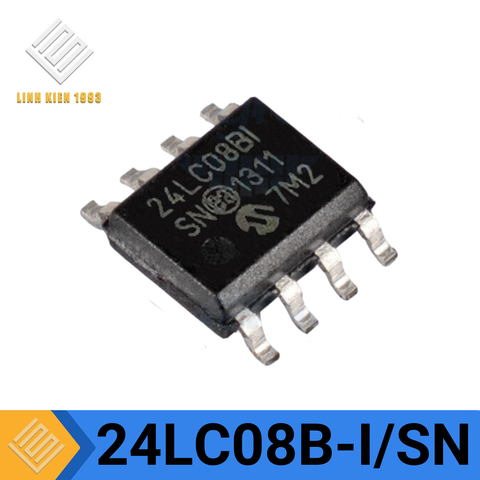 24LC08B-I/SN IC EEPROM 8Kbit 8-SOIC