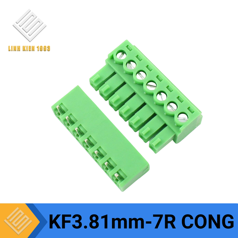 Terminal KF-3.81-7R 300V 10A 7 Chân Cong
