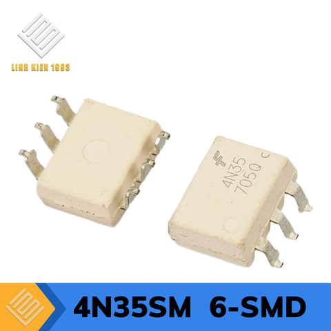 4N35SM Optoisolator Transistor With Base Output 4170Vrms 1 Channel, 6-SMD