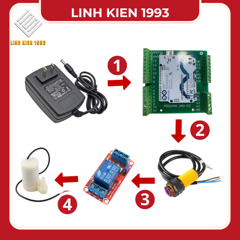 Mạch rửa tay tự động không tiếp xúc