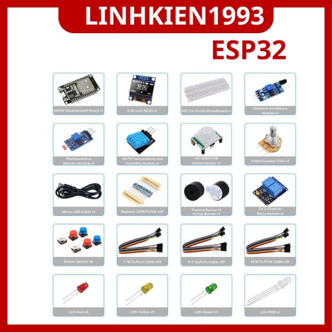 Bộ Dụng Cụ Lập Trình IoT ESP32 Cho Người Mới Bắt Đầu