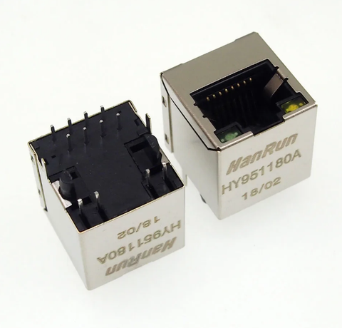 HY951180A Cổng RJ45 Cái Có LED Hanrun