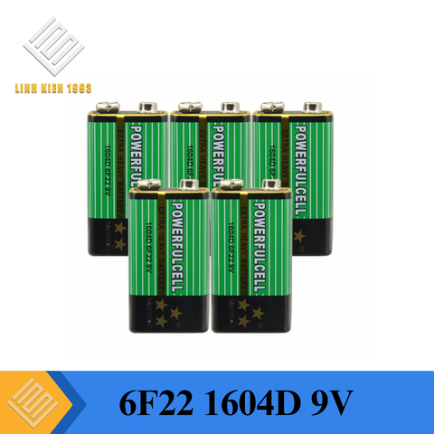 6F22 1604D 9V Battery Super Heavy Duty Dry Batteries Non Rechargeable For Radio,Camera,Toys etc (1 PC)