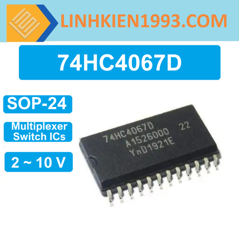 74HC4067D (16-channel analog multiplexer/demultiplexer)