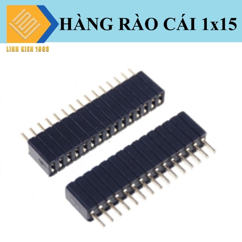Hàng rào cái đơn 1.27mm 15 chân 1 hàng cao 4.3mm