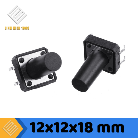 Nút Nhấn 12 x 12 x 18mm 4 Chân Xuyên Lỗ