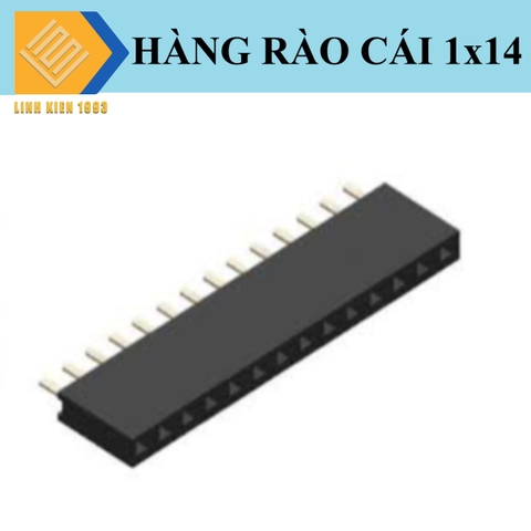 Hàng rào cái đơn 1.27mm 14 chân 1 hàng cao 4.3mm