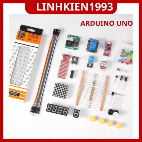 Bộ Kit Học Lập Trình Arduino Uno R3 ,Bộ Dụng Cụ Thực Hành Arduino Cho Người Mới Bắt Đầu