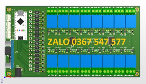 Mạch arduino nano 16 kênh relay 12V