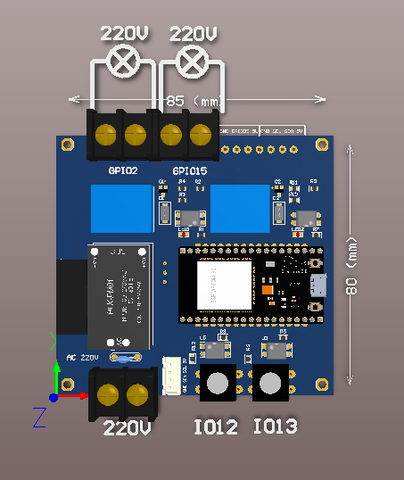 MẠCH ESP32 GIÁM SÁT NHIỆT ĐỘ ĐỘ ẨM SHT30 VỚI 2 RELAY