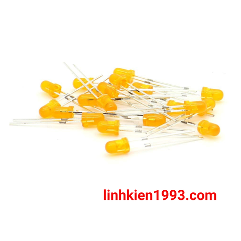 Led màu cam 3mm ( Orange loại tốt) - Gói 10 con 